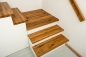 Mobile Preview: Platform staircase Rustic oak 40 mm natural oiled